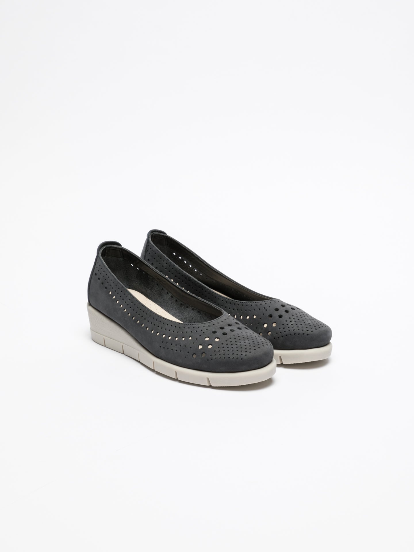 The Flexx Navy Wedge Shoes